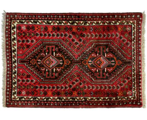 A Turkey rug, 95 x 180cm and three other small rugs (4)  Turkey rug frayed at both ends the others with light wear