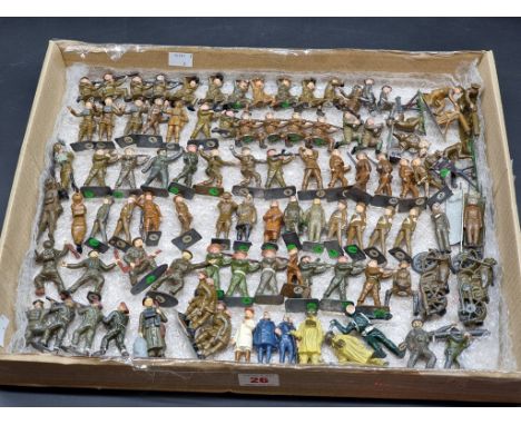 Vintage Lead: a collection of figures, with examples by Britains, Johillco and similar, to include 'Going on Leave'; RAF crew