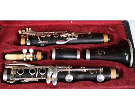 A Buffett &amp; Crampon of Paris blackwood clarinet, serial number '507711', cased.Buyer’s Premium 29.4% (including VAT @ 20%