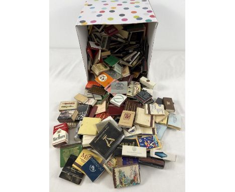 A collection of vintage matchboxes and match books from around the world. To include advertising from hotels, holiday destina
