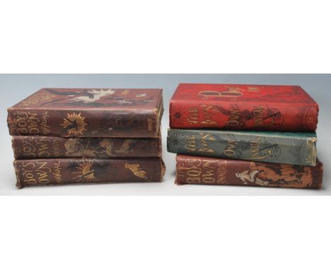 BOY’S OWN PAPER ANNUALS 6 Volumes All published by Boy’s Own Office. All complete, but one or two have minor shelf wear to ed