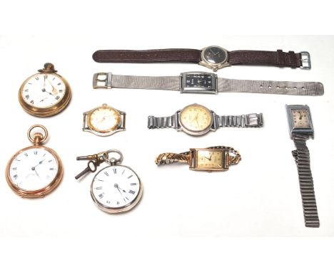 A very good collection of vintage retro 20th century watches / wristwatches / pocket watches to include a open face pocket wa