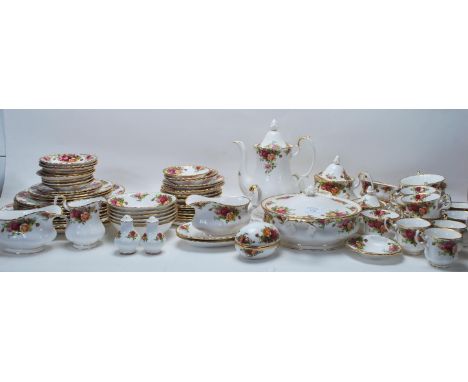 A very large Royal Albert bone china tea service / dining&nbsp;service&nbsp;in the Old Country Roses pattern to include a tea