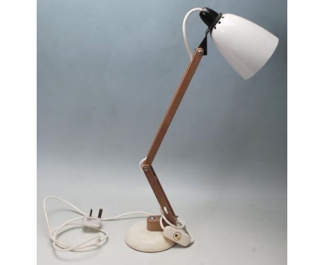 Terence Conran - Habitat - Mac Lamp No.8 - A 20th century retro vintage adjustable anglepoise desk / table work lamp. Conical