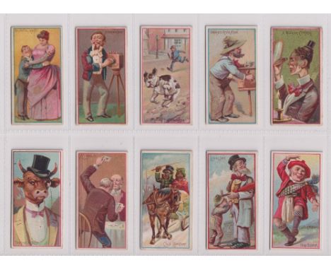Cigarette cards, USA, Duke's, Jokes, ten cards, An Awful Waste, A Taking Man, Organic Revolution, A Regular Corker, Dressed B