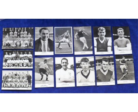 Football, a collection of 10 player portraits &amp; match action cards, all photographic b/w issues inc. Greaves, Matthews, G