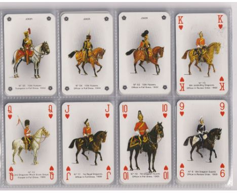 Cigarette cards, Ed Laurens, British Army Uniforms (p/c inset) (set, 55 cards) (vg)
