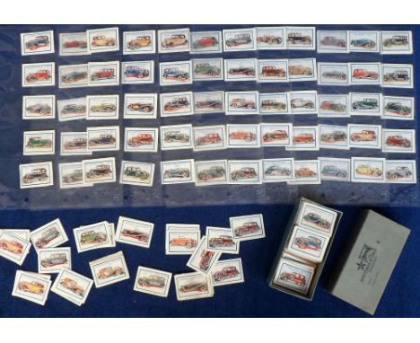 Trade cards, Thomson, Motor Cars, 'K' size, 63 different cards plus a quantity of loose duplicates (gd)