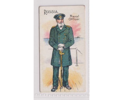 Cigarette card, John Young &amp; Sons, Russo-Japanese Series, type card, Russia, Naval Officer (gd) (1)