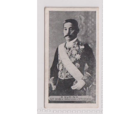 Cigarette card, Glass &amp; Co, Russo-Japanese Series, type card, M.Kurino (vg) (1)