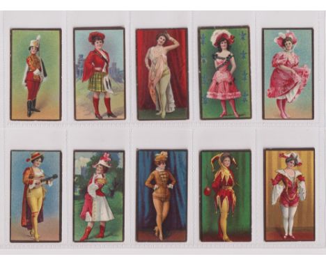 Cigarette cards, Canada, ITC (Canada), Beauties-Girls in Costume (set, 25 cards) (some slight edge knocks, two with toning/li