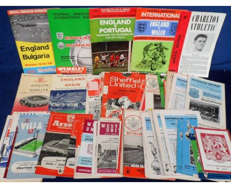 Football programmes, a collection of approx. 140 1960's programmes, good range of clubs inc. Everton, Bournemouth, Oxford, Ar