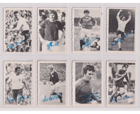Trade cards, A&amp;BC Gum, Footballers (Autographed photos), M size (set, 32 cards) (vg)