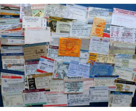 Football tickets, a collection of approx. 350 match tickets, mostly 1980's onwards, many different clubs, inc. Chelsea, Arsen