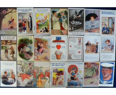 Postcards, a comic collection of approx. 70 cards, artists inc. Studdy, Tempest, McGill, Dudley Buxton, Taylor (Bamforth), Fo