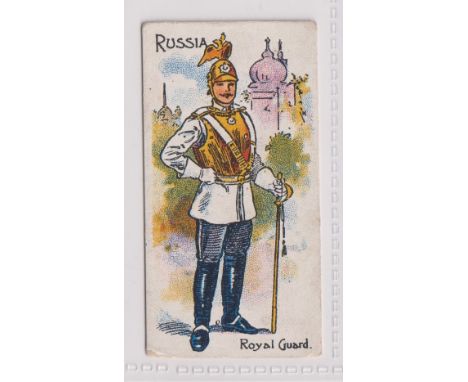 Cigarette card, John Young &amp; Sons, Russo-Japanese Series, type card, Russia, Royal Guard (gd) (1)