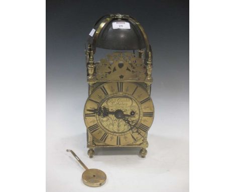 Rich Greenhill Canterbury, a Victorian brass lantern clock, 33cm highFootnote: Provenance: Julians Park, Hertfordshire