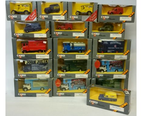 Quantity of Corgi Classics commercial vehicles, includes 7 x Bedford O Series Pantechnicon (inc. Pickfords and 2 x Blackpool 