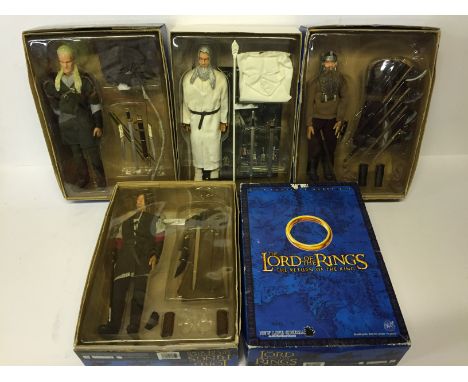 Four The Lord of The Rings The Return of The King Action Figure Model 'Kits' by Dragon in Dream: Aragorn; Legolas; Gimli; Gan