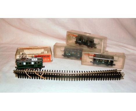 FLEISCHMANN 'Piccolo' N 7307 All-purpose Green E Lok O/H Electric rack-and-pinion locomotive Z06 (requires light clean otherw