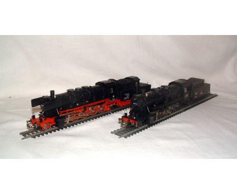 FLEISCHMANN 2 x 2-10-0 Locomotives - 4175 DB Black BR50  no 50 058 with Lookout Tender and 4178 SNCF Black Type 1-5-0 150 -2 