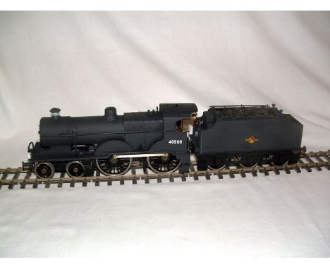 O Gauge Kit Built Brass BR Black Class 2P 4-4-0 no 40569. Overall an Excellent working Model.