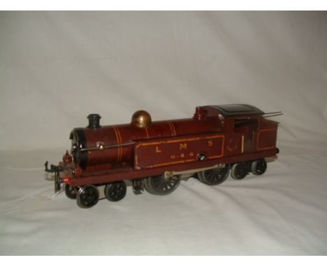 HORNBY 0 Gauge  C/W No 2 LMS lined Gold 4-4-4T c 1925. Brass Dome - missing a Cab handrail otherwise complete. Some transfer 