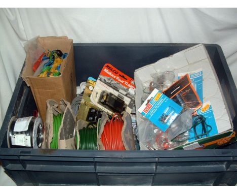 A tray containing a H&M Duette PCU (removed from working layout), 2 x RELCO (Mint Packaged), a number of switches etc,  Peco 