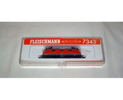 FLEISCHMANN N 7343 SBB CFF Red O/H Electric Re 4/4 no 11178. Mint Boxed with Instructions