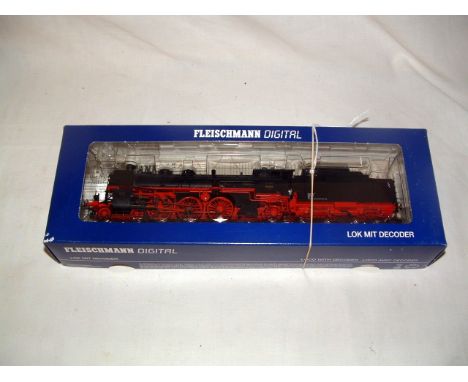 FLEISCHMANN HO 411971 DR Black BR18 4-6-2 no 18 504. DCC fitted with Sound Decoder. Mint Boxed with Instructions.