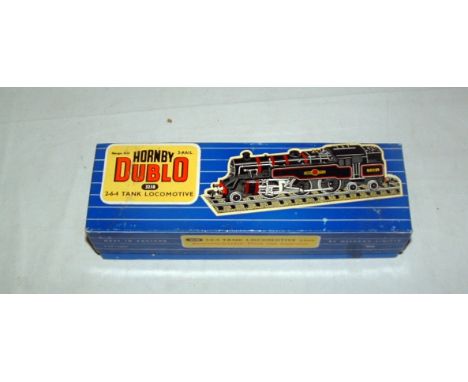 HORNBY DUBLO 3R 3218 BR Black 4MT 2-6-4T no 80059. A near Mint Boxed example of a rare locomotive with original packing rings
