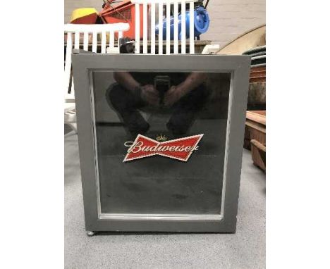 A Budweiser bench top fridge 