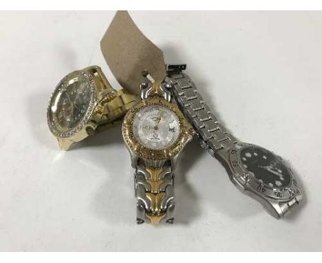 Three gents wristwatches including Rotary, Sekonda