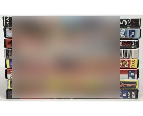 8 assorted adult erotic DVD's featuring Asian women. To include films from: Red Light District, Platinum X &amp; Digital Sin.