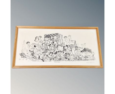 A Robert Olley print - The Day trippers 
