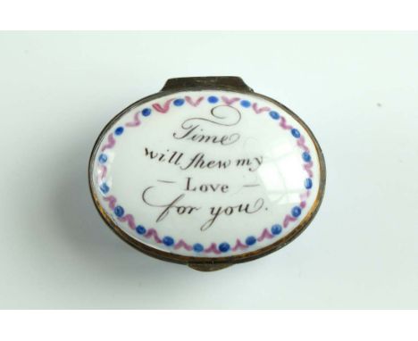 Bilston enamel patch box c1780 with original mirror and Pale blue base. 
PLEASE CLICK HERE TO VIEW 360 DEGREE IMAGES
Conditio