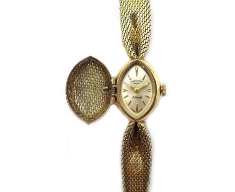Rotary 9ct gold bracelet wristwatch hallmarked Condition Report 20gmClick here for further images, condition, auction times &