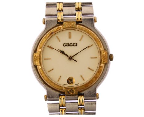 Vintage Gold Gucci Watch With Multi Interchangeable Bezels Garmentory   lupongovph