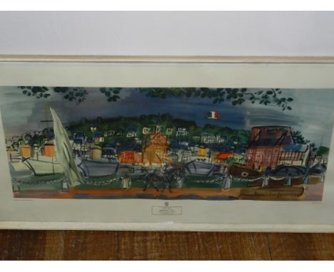 After Raoul Dufy, Regatta 1938, print. H. 30cm W. 74cm