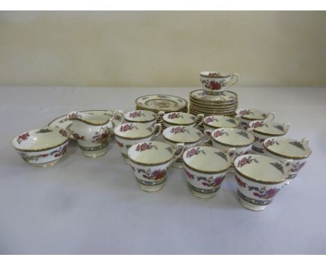 Paragon part tea service to include cups, saucers, plates, milk jug and sugar bowl  (40)