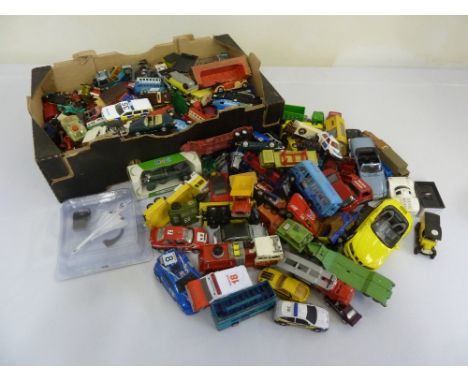 A quantity of playworn diecast to include Corgi, Dinky and Lledo