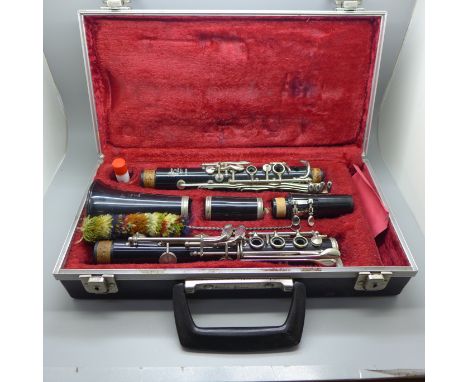 A Boosey and Hawkes Regent clarinet, cased 