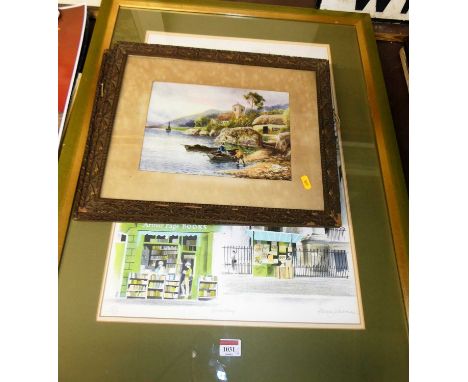 Albany Wiseman - Bloomsbury, limited edition print, Edouard Detaille - Battle scene, lithograph, and pair of Daniel Sherrin p