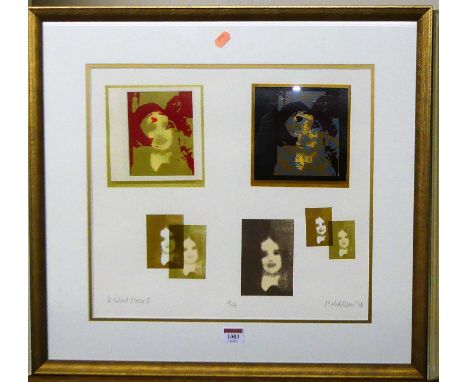 M Middleton - Silent Movie II, lithograph, signed numbered and titled in pencil to the margin No. 4/4, 38x41cm