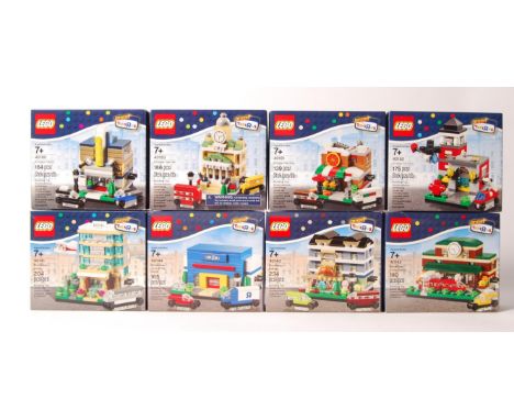 A collection of 8 x Lego Toys R Us exclusive mini modulars boxed sets to include; # 40180 , # 40181 , # 40182 , # 40183 , # 4