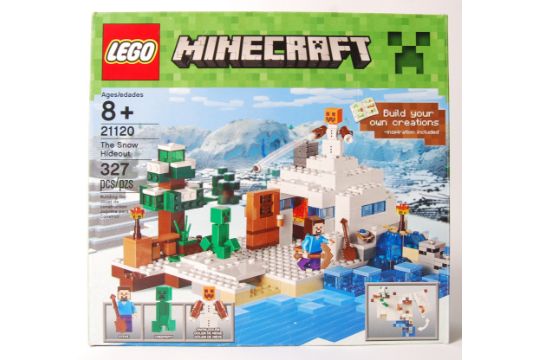 lego minecraft the snow hideout 21120