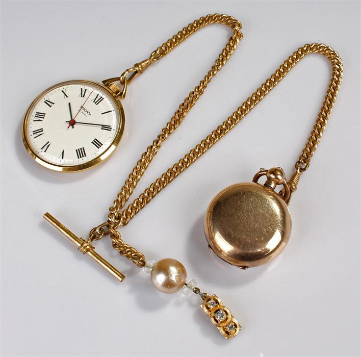 pocket watch chain gold plated