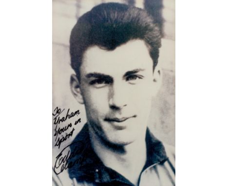 Eddie Clamp signed 6x4 black and white photo. Clamp (14 September 1934 - 14 December 1995[3]) was an English footballer who p