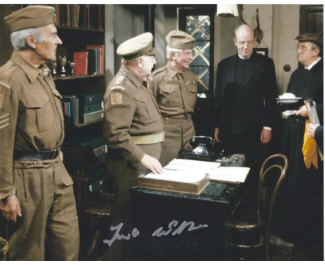 Frank Williams signed 10x8 colour photograph pictured during his role in Dads Army. Good condition. All autographs come with 