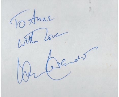 Ian Lavender signed white album page. Ian Lavender (born 16 February 1946) is an English stage, film and television actor. He